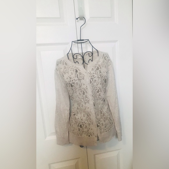 EUC Ann Taylor Loft Lace Cardigan. Small. - Picture 2 of 11